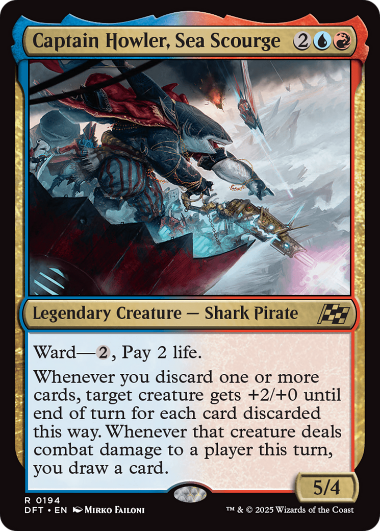 Captain Howler, Sea Scourge (194) [Aetherdrift]