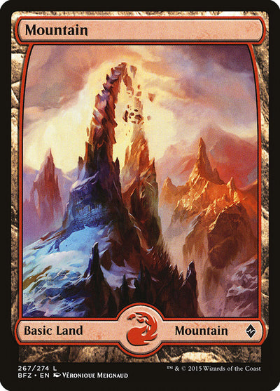 Mountain (267) - Full Art (267) (Battle for Zendikar)