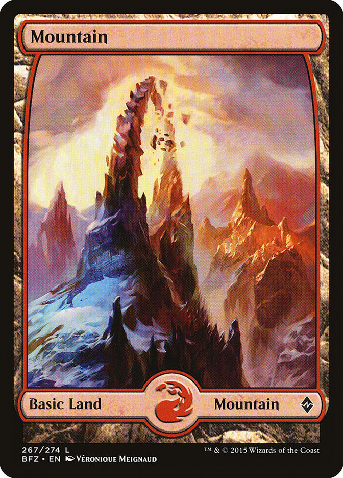 Mountain (267) - Full Art (267) (Battle for Zendikar)