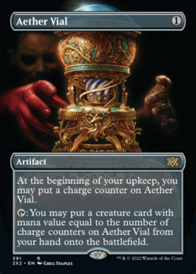 Aether Vial (Borderless) (391) [Double Masters 2022]