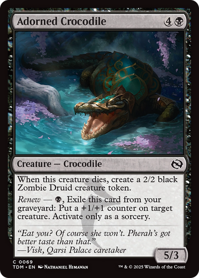 Adorned Crocodile (69) (Tarkir: Dragonstorm)