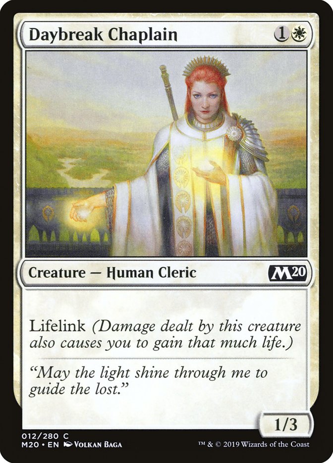 Daybreak Chaplain (12) [Core Set 2020]