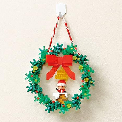 Nanoblock Christmas Wreath NBH-220 – Holiday Micro Building Set