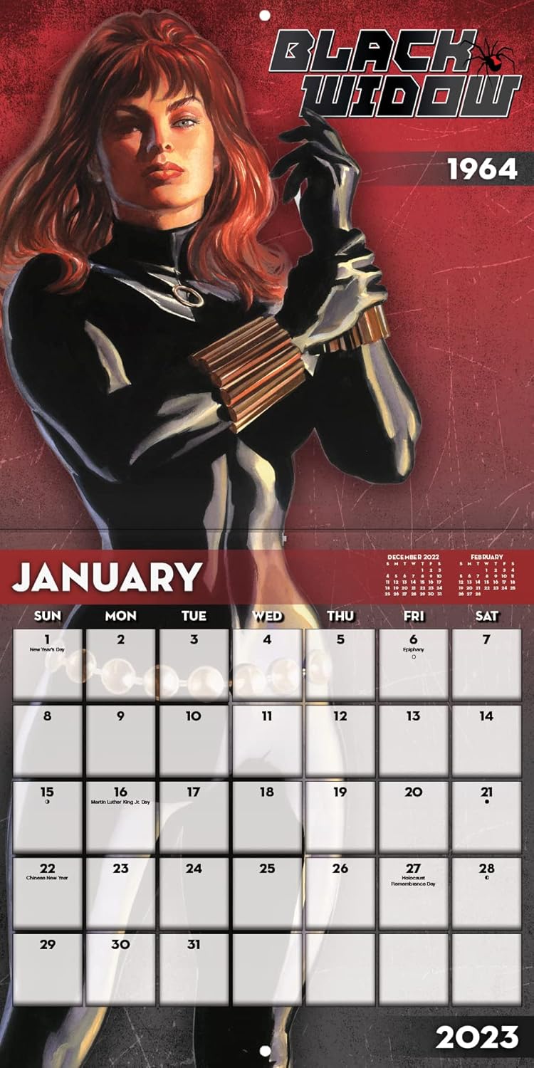 Marvel HERoes 2023 Wall Calendar