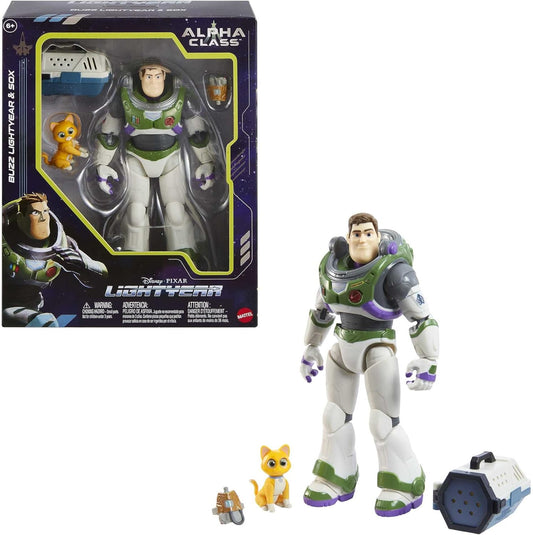 Disney Pixar Lightyear Alpha Class Buzz Lightyear & Sox Action Figure Set