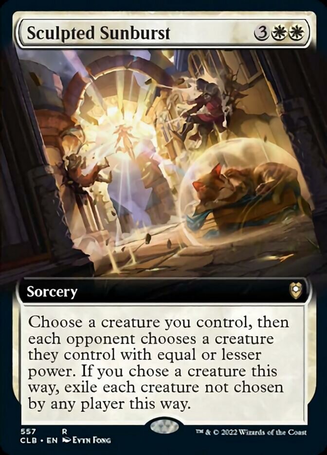 Sculpted Sunburst (Extended Art) (557) (Commander Legends: Battle for Baldur's Gate)