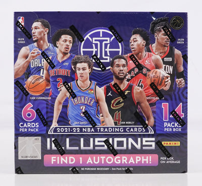 2021-22 Panini Illusions Basketball Hobby Box (14 Packs, 1 Autograph)