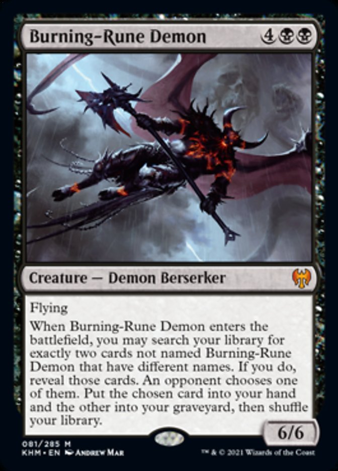 Burning-Rune Demon (81) [Kaldheim]