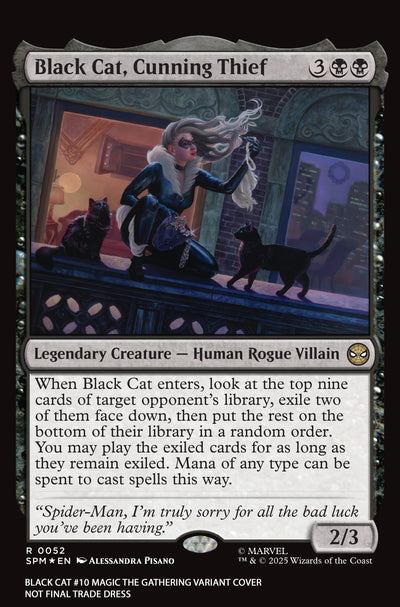 Black Cat #10 - Alessandra Pisano Magic: The Gathering Variant