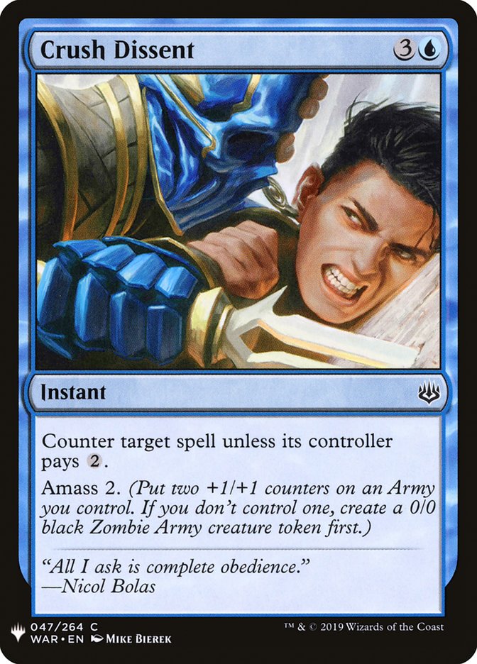 Crush Dissent (47) [The List Reprints]