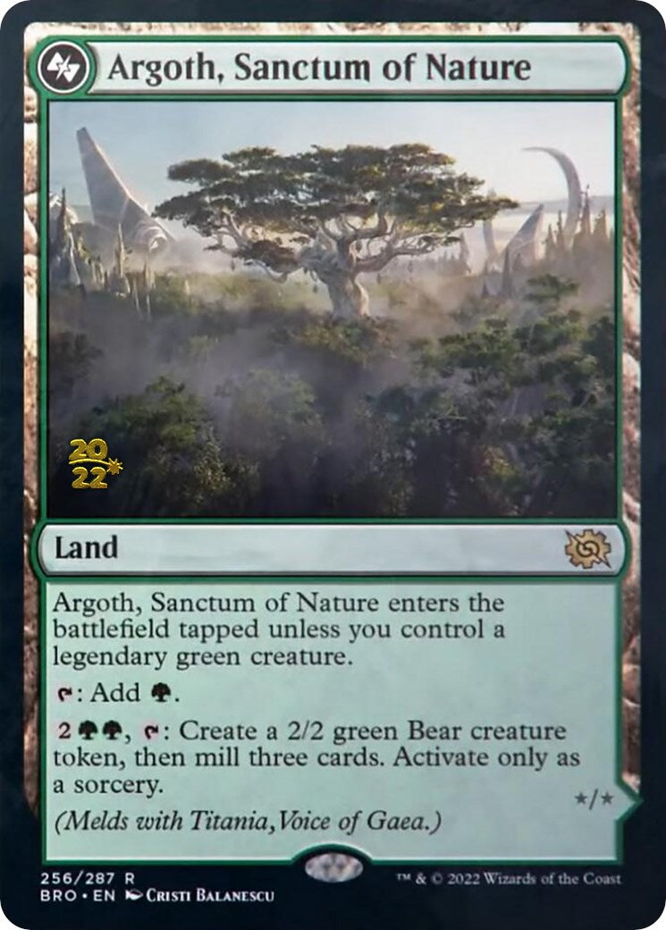 Argoth, Sanctum of Nature (256) [Prerelease Cards]