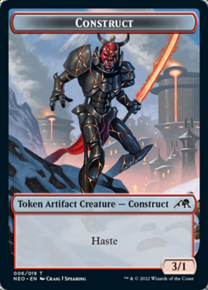 Construct (006) // Blood (017) Double-Sided Token (Challenger 2022) (6 // 17) [Unique and Miscellaneous Promos]