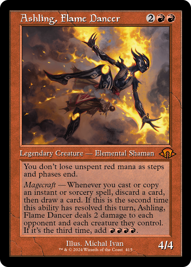 Ashling, Flame Dancer (Retro Frame) (415) [Modern Horizons 3]