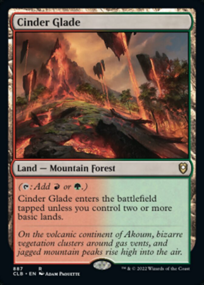 Cinder Glade (887) [Commander Legends: Battle for Baldur's Gate]