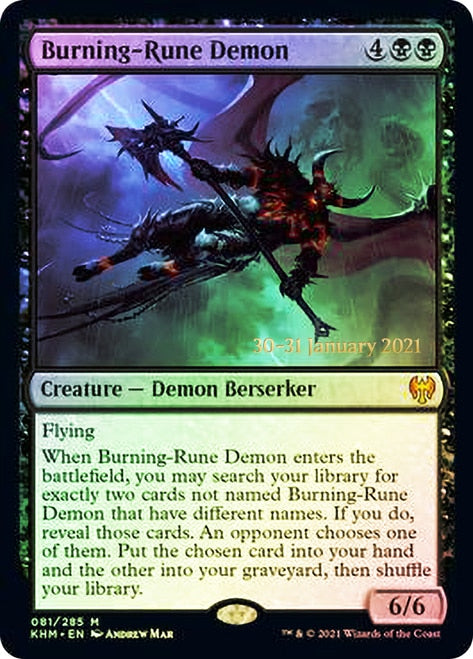 Burning-Rune Demon (81) [Prerelease Cards]