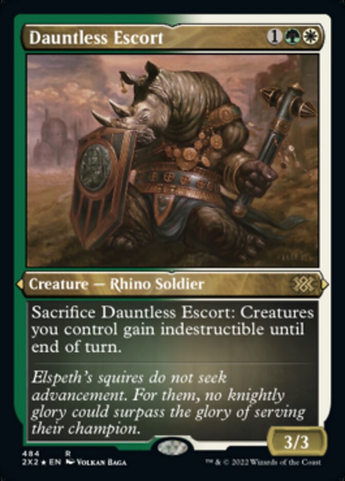 Dauntless Escort (Foil Etched) (484) [Double Masters 2022]