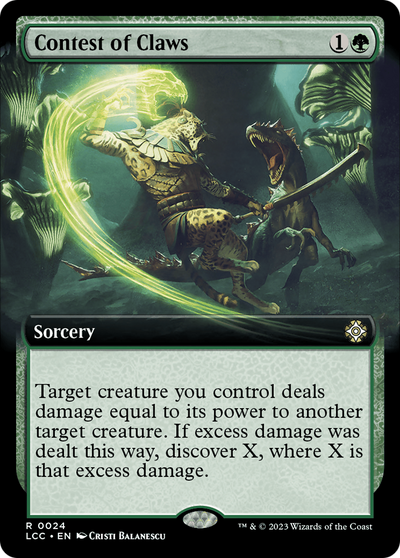 Contest of Claws (Extended Art) (24) [The Lost Caverns of Ixalan]