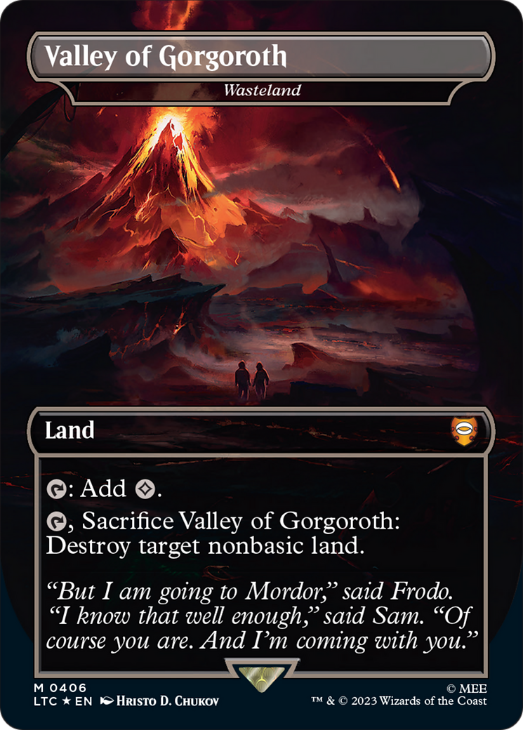Wasteland - Valley of Gorgoroth (Surge Foil Realms and Relics) [The Lord of the Rings: Tales of Middle-Earth Commander]