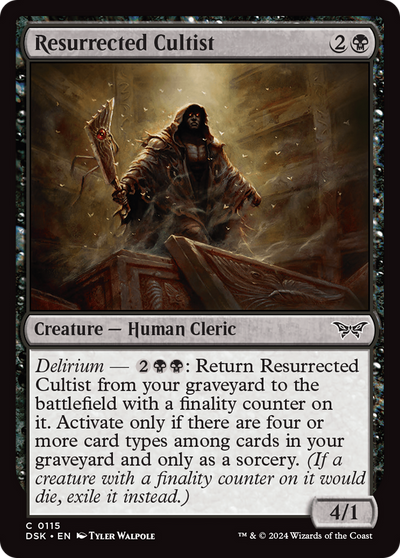 Resurrected Cultist (115) (Duskmourn: House of Horror)