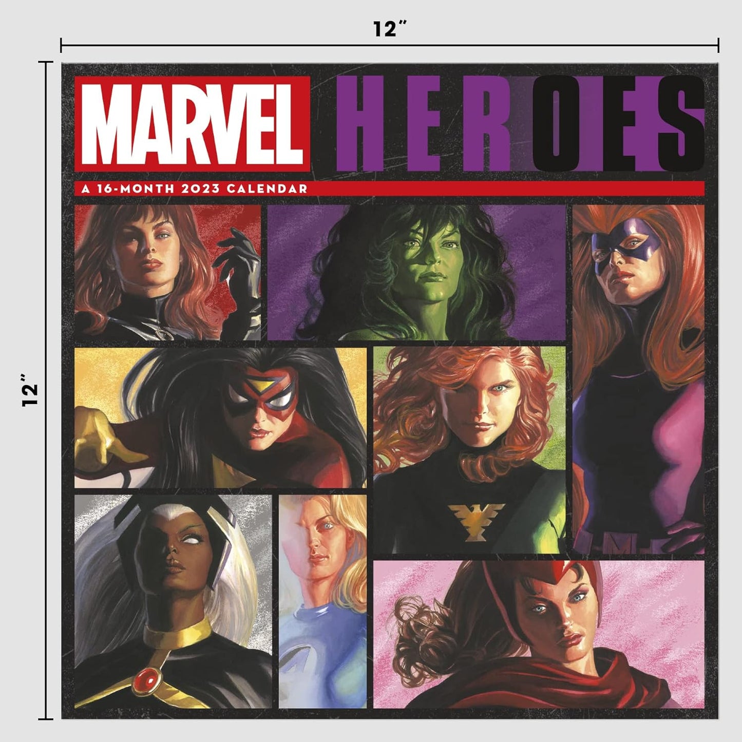 Marvel HERoes 2023 Wall Calendar