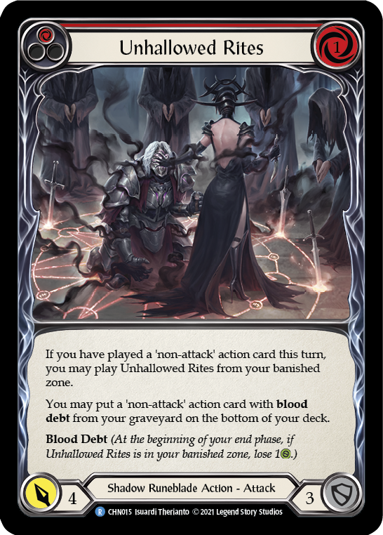 Unhallowed Rites [CHN015] (Monarch Chane Blitz Deck)
