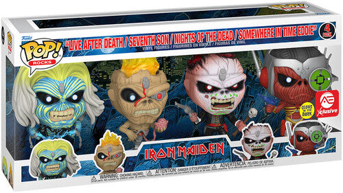 Iron Maiden (4 Pack) (GITD) Pop! Vinyl Figures [Alliance Entertainment]