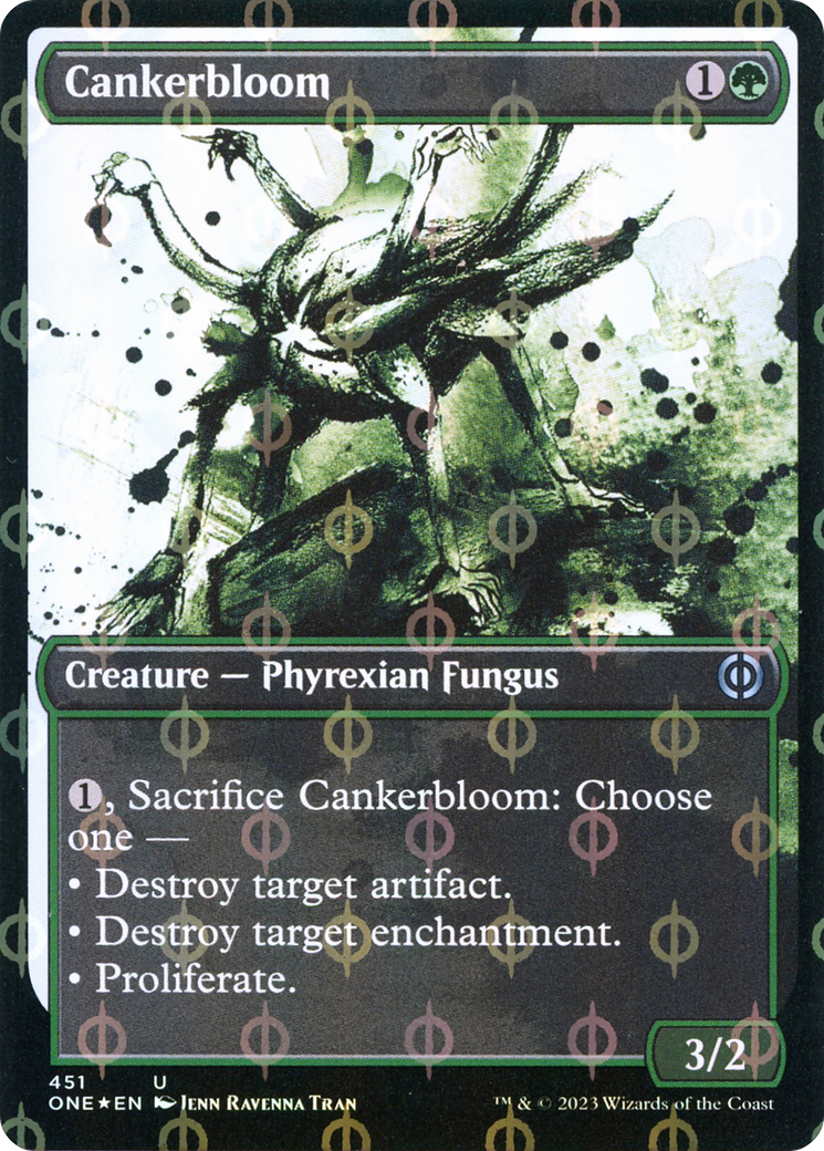 Cankerbloom (Showcase) (Step-and-Compleat Foil) (451) [Phyrexia: All Will Be One]