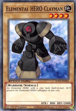 Elemental HERO Clayman (SGX1-ENA03) (Speed Duel GX: Duel Academy Box)