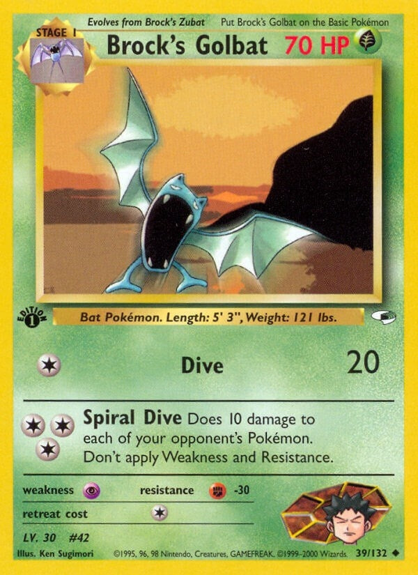 Image for Brock's Golbat (039/132) [Gym Heroes] - Pokemon