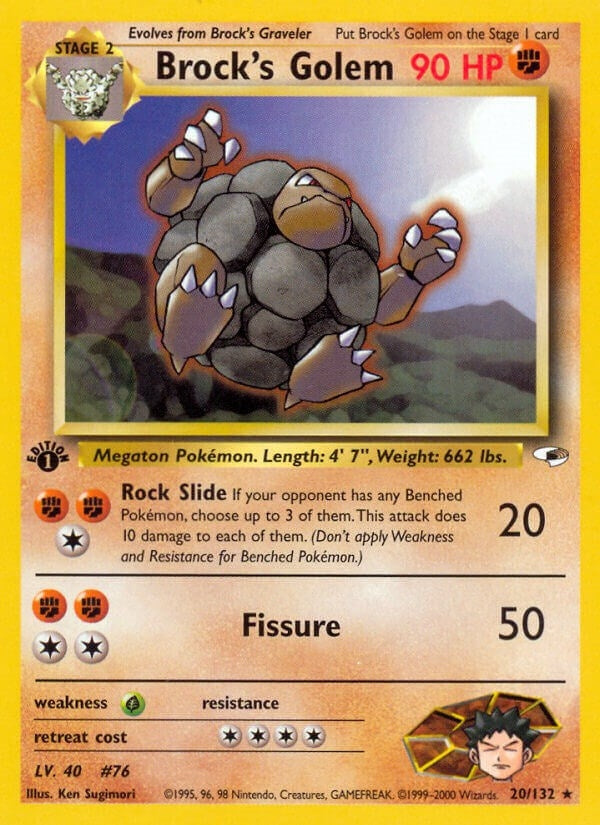 Image for Brock's Golem (020/132) [Gym Heroes] - Pokemon