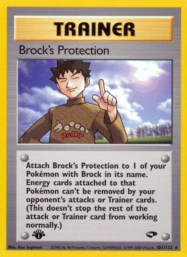 Image for Brock's Protection (101/132) [Gym Challenge] - Pokemon