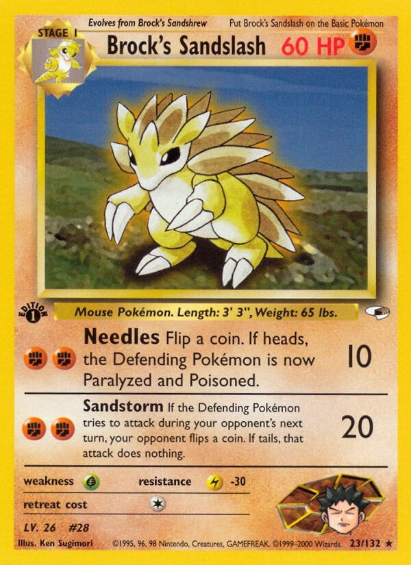 Image for Brock's Sandslash (023/132) [Gym Heroes] - Pokemon