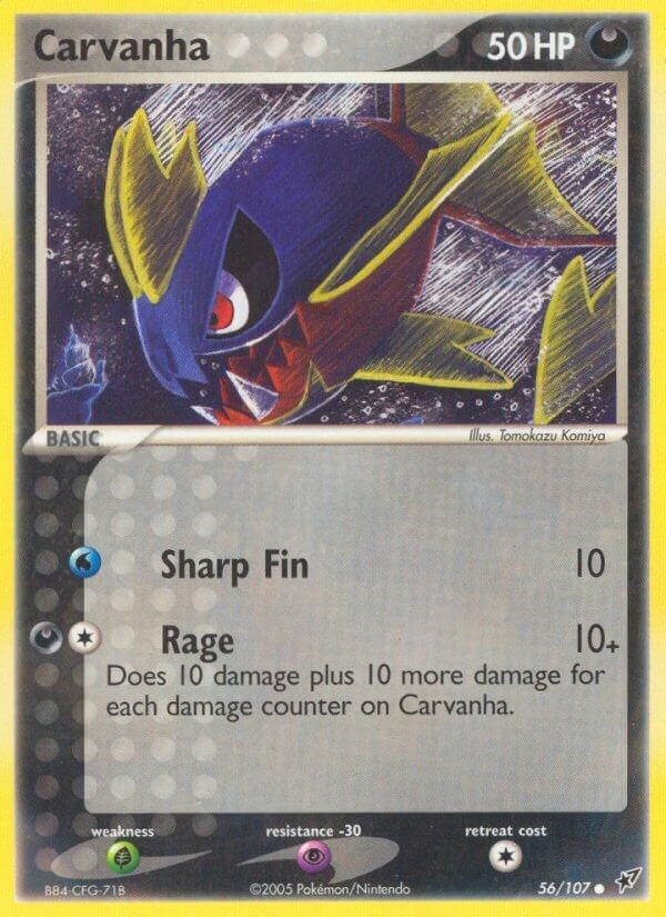 Image for Carvanha (56/107) [Deoxys] - Pokemon