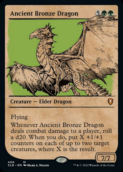 Ancient Bronze Dragon (Showcase) (406) [Commander Legends: Battle for Baldur's Gate]