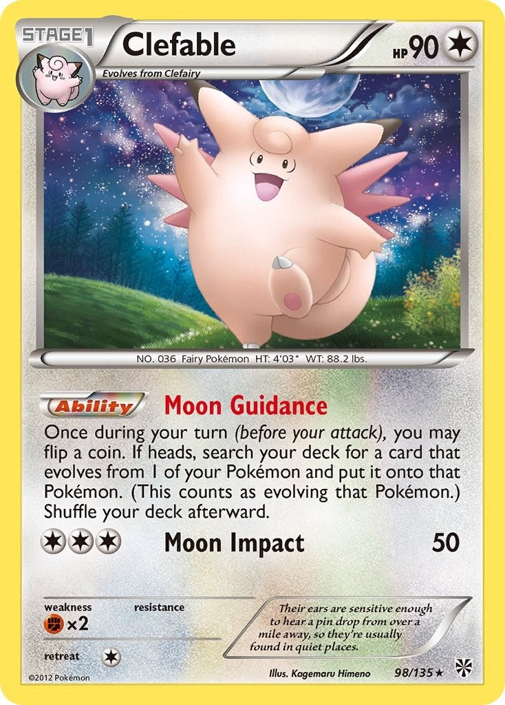 Image for Clefable (98/135) [Plasma Storm] - Pokemon