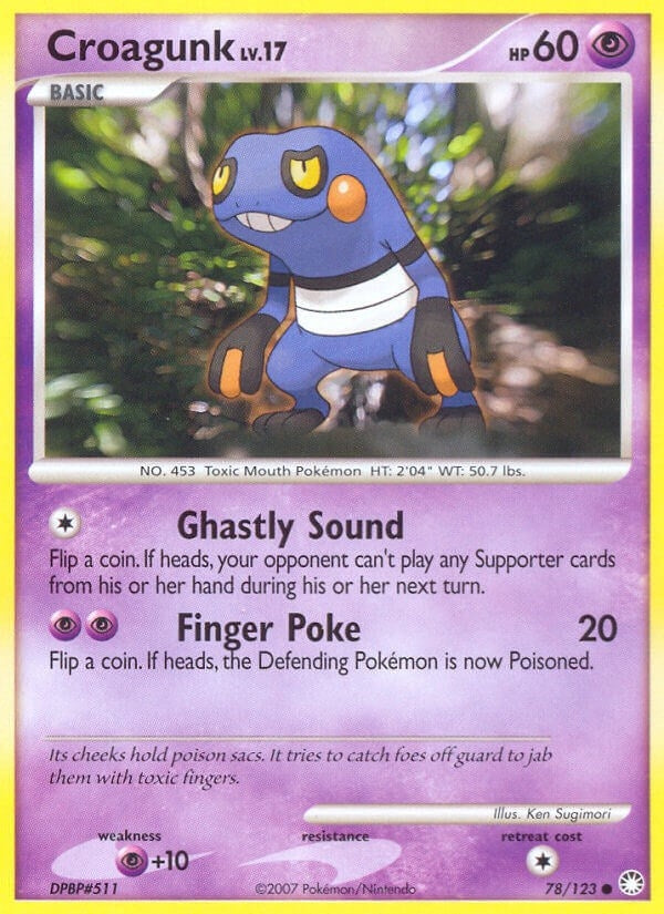 Image for Croagunk (78/123) [Mysterious Treasures] - Pokemon