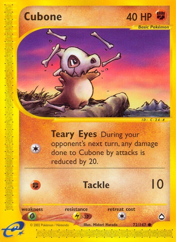 Image for Cubone (072/147) [Aquapolis] - Pokemon