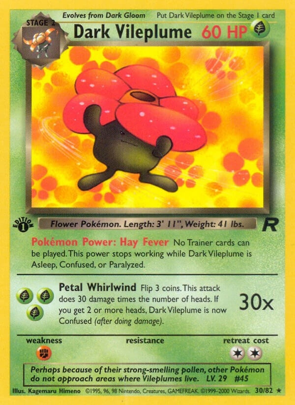 Dark Vileplume (30) (30/82) [Team Rocket]