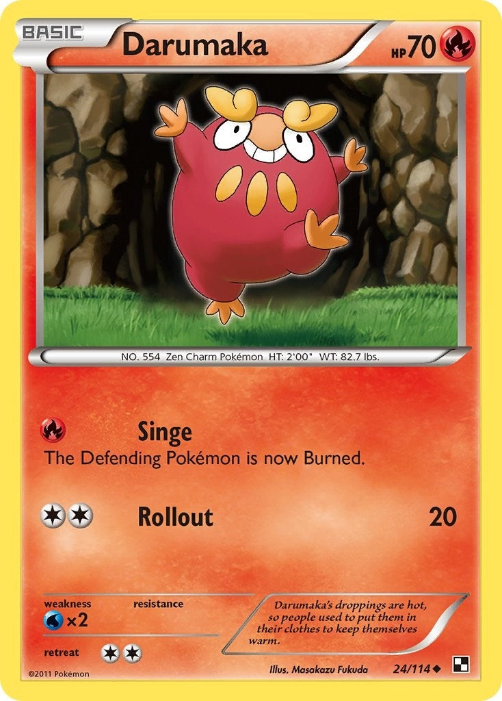 Image for Darumaka (24) (24/114) [Black and White] - Pokemon