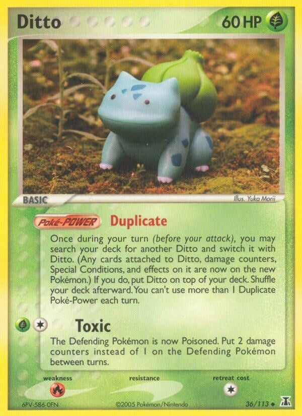 Image for Ditto (Bulbasaur) (36/113) [Delta Species] - Pokemon