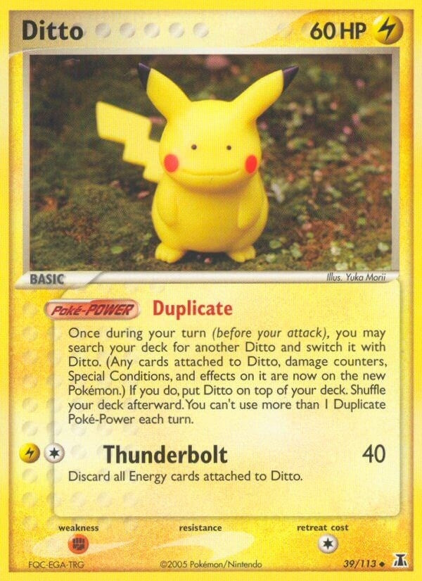 Image for Ditto - 039/113 (Pikachu) (39/113) [Delta Species] - Pokemon