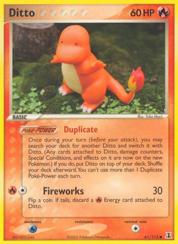 Image for Ditto - 61/113 (Charmander) (061/113) [Delta Species] - Pokemon