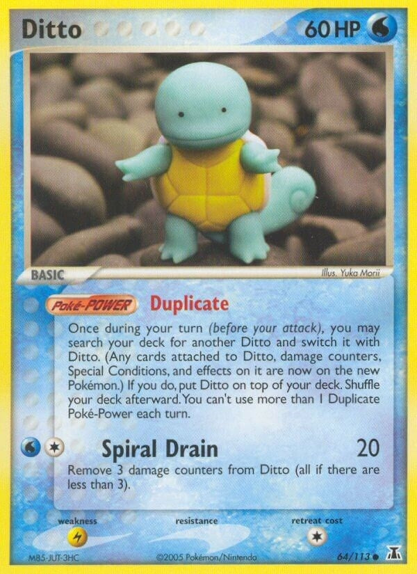 Image for Ditto - 64/113 (Squirtle) (064/113) [Delta Species] - Pokemon