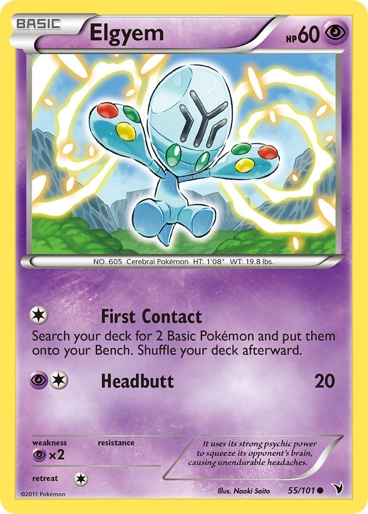 Image for Elgyem (55) (55/101) [Noble Victories] - Pokemon