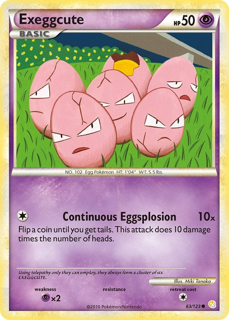 Image for Exeggcute (63/123) [HeartGold SoulSilver] - Pokemon