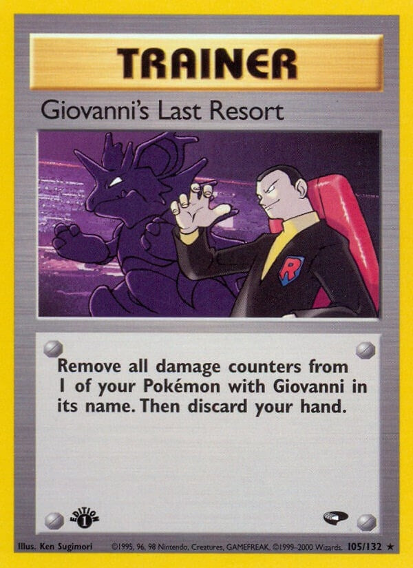 Image for Giovanni's Last Resort (105/132) [Gym Challenge] - Pokemon
