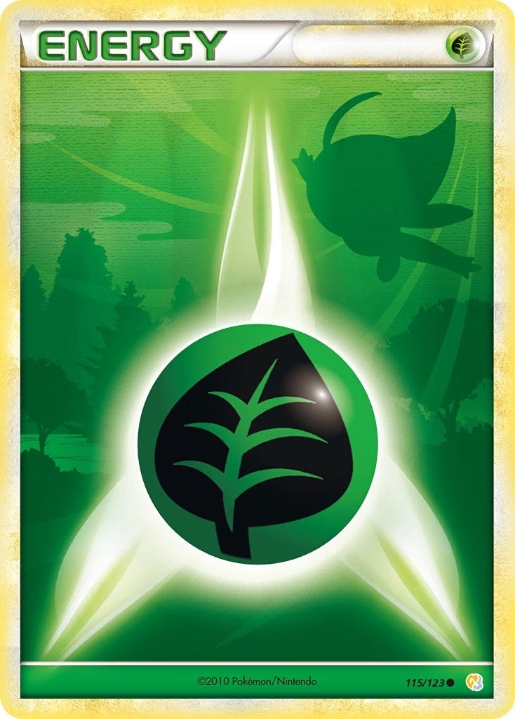 Image for Grass Energy (115/123) [HeartGold SoulSilver] - Pokemon