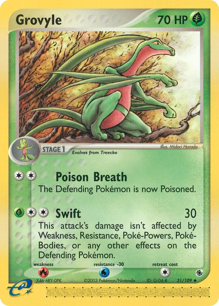 Image for Grovyle (31/109) [Ruby and Sapphire] - Pokemon
