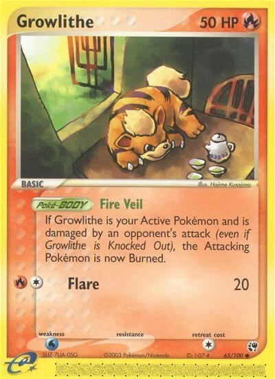 Image for Growlithe (65/100) [Sandstorm] - Pokemon