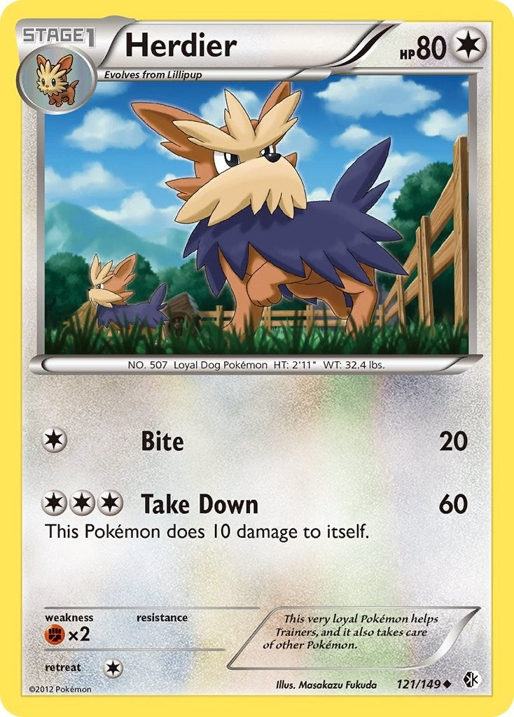 Image for Herdier (121/149) [Boundaries Crossed] - Pokemon